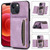 Three-fold Leather Phone Case with Card Slot & Wallet & Holder