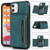 Three-fold Leather Phone Case with Card Slot & Wallet & Holder