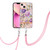 Flowers Series TPU Phone Case with Lanyard