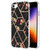 Electroplating Splicing Marble Flower Pattern TPU Shockproof Phone Case