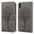 Tree & Deer Pattern Pressed Printing Horizontal Flip Leather Phone Case