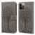 Tree & Deer Pattern Pressed Printing Horizontal Flip Leather Phone Case