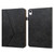 Solid Color Embossed Striped Leather Case