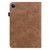 Solid Color Embossed Striped Leather Case
