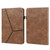 Solid Color Embossed Striped Smart Leather Case