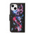 Colored Drawing Pattern Flip Leather Case