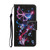 Colored Drawing Pattern Flip Leather Case