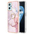 Electroplating Marble Pattern TPU Phone Case with Ring