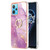 Electroplating Marble Pattern TPU Phone Case with Ring