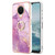 Electroplating Marble Pattern TPU Phone Case with Ring