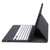 C12B Detachable Pen Slot Bluetooth Keyboard Leather Tablet Case