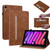Skin Feel Solid Color Zipper Smart Leather Tablet Case