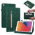 Skin Feel Solid Color Zipper Smart Leather Tablet Case