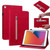 Skin Feel Solid Color Zipper Smart Leather Tablet Case