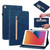 Skin Feel Solid Color Zipper Smart Leather Tablet Case