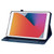 Skin Feel Solid Color Zipper Smart Leather Tablet Case