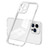 3 in 1 Clear TPU Color PC Frame Phone Case