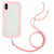 Lanyard Candy Color Wave TPU Clear PC Phone Case