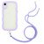 Lanyard Candy Color Wave TPU Clear PC Phone Case