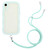 Lanyard Candy Color Wave TPU Clear PC Phone Case