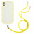 Lanyard Candy Color Wave TPU Clear PC Phone Case