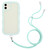 Lanyard Candy Color Wave TPU Clear PC Phone Case