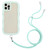 Lanyard Candy Color Wave TPU Clear PC Phone Case