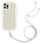 Lanyard Candy Color Wave TPU Clear PC Phone Case