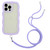 Lanyard Candy Color Wave TPU Clear PC Phone Case
