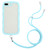 Lanyard Candy Color Wave TPU Clear PC Phone Case