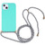 Wheat Straw Material + TPU Shockproof Phone Case with Neck Lanyard