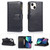Multifunctional 9 Card Slots Leather Case