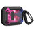 Two-Tone Printed Earphone Case with Switch Lock & Carabiner