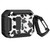 Two-Tone Printed Earphone Case with Switch Lock & Carabiner