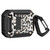 Two-Tone Printed Earphone Case with Switch Lock & Carabiner