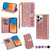 Multi-card Slots Laser Carving Glitter Zipper Leather Case