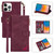 Zipper Multi-card Slots Horizontal Flip Leather Case