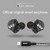 CVJ-CVM Dual Magnetic Ring Iron Hybrid Drive Fashion In-Ear Wired Earphone With Mic Version