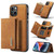 DG.MING M1 Series 3-Fold Multi Card Wallet Leather Case