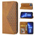 Cubic Grid Calf Texture Magnetic Closure Leather Phone Case