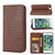 Cubic Grid Calf Texture Magnetic Closure Leather Phone Case