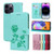 Rose Embossed Flip PU Leather Phone Case