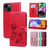 Rose Embossed Flip PU Leather Phone Case