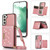 Three-fold RFID Leather Phone Case with Lanyard
