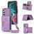 Three-fold RFID Leather Phone Case with Lanyard