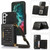 Three-fold RFID Leather Phone Case with Lanyard