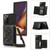 Three-fold RFID Leather Phone Case with Lanyard