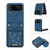 Three-fold RFID Leather Phone Case with Lanyard