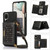 Three-fold RFID Leather Phone Case with Lanyard