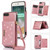 Three-fold RFID Leather Phone Case with Lanyard